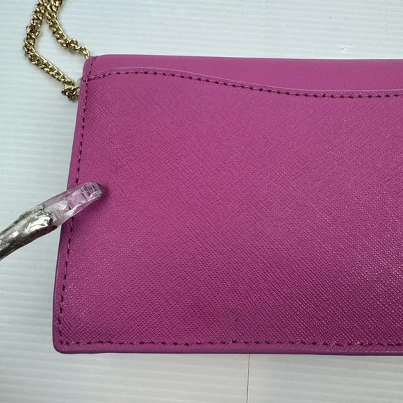 DVF Diane Von Furstenberg   Leather Shoulder Crossbody Bag Clutch Chain Strap - Picture 16 of 16